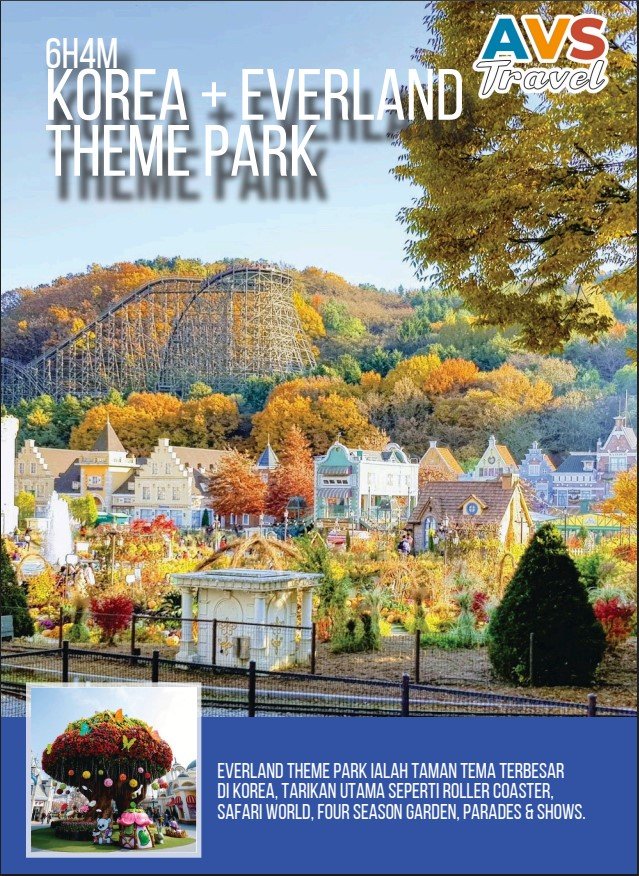 6D4N Korea + Everland Theme Park
